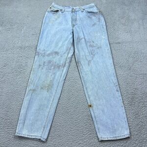 VTG Levi's 13501 Jeans Womens 13S Thrashed Destroyed 90s Button Fly Mom USA Made